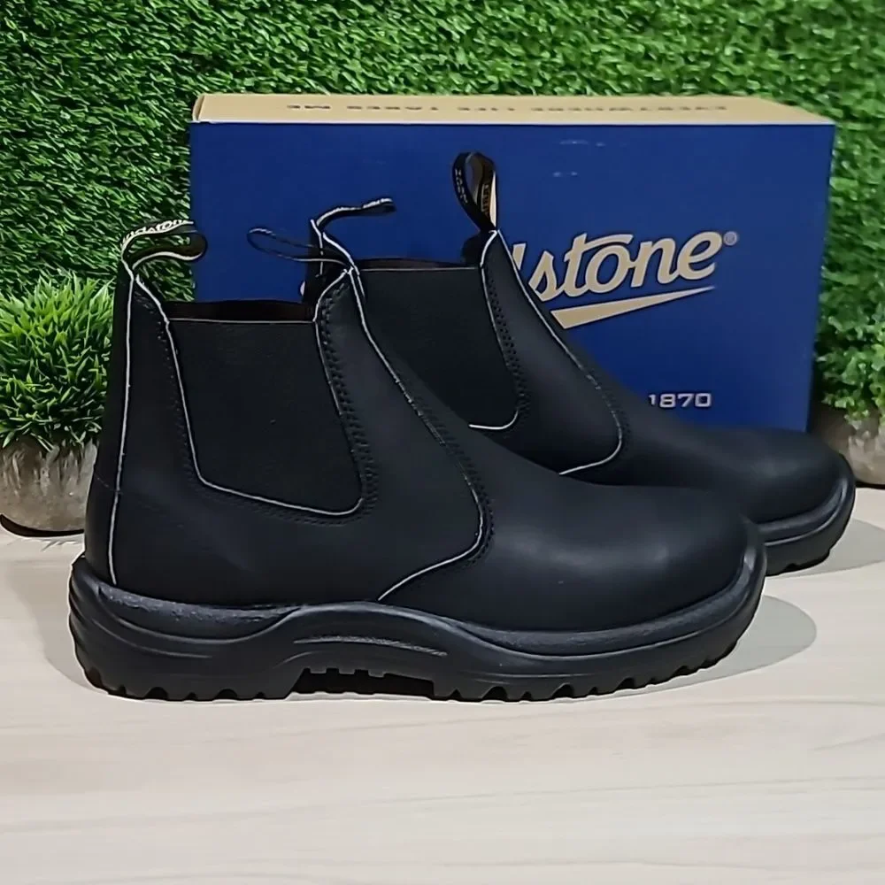Blundstone 491 Work Series Black Chelsea Boots - AU 9.5 / US Men's 10.5 New